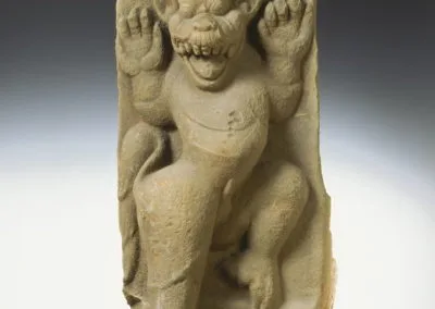 Lion dressé