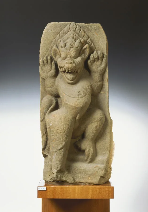 Lion dressé