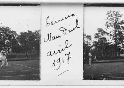 Nam Dinh, court de tennis, 8 avril 1917
