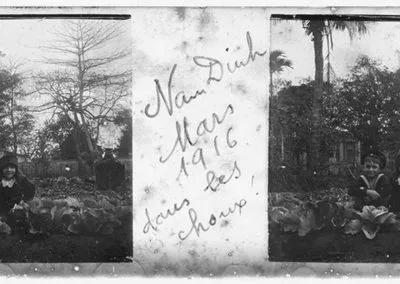 Nam Dinh, dans les choux, mars 1916