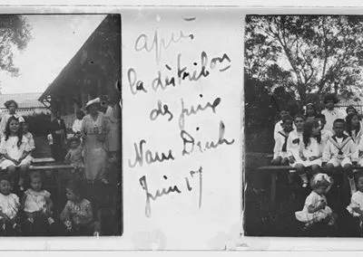 Après la distributiondes prix Nam Dinh, juin 1917