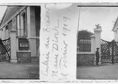 Entrée du trésor Nam Dinh, février 1919
