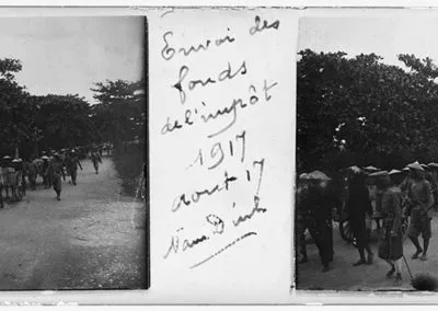 Envoi des fonds de l'impôt 1917, Nam Dinh, août 1917