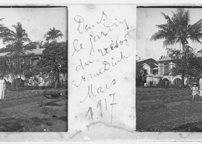 Dans le jardin du trésor Nam Dinh, mars 1917