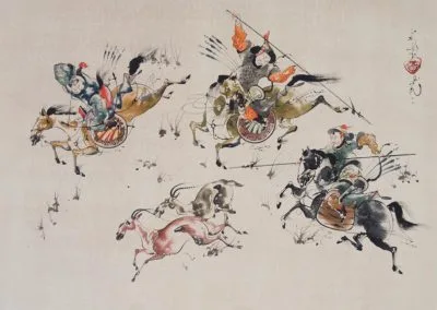 Chasse à l’antilope, avec lance