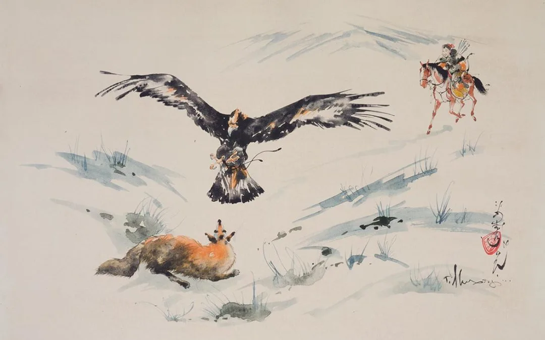 Capture du renard par l’aigle